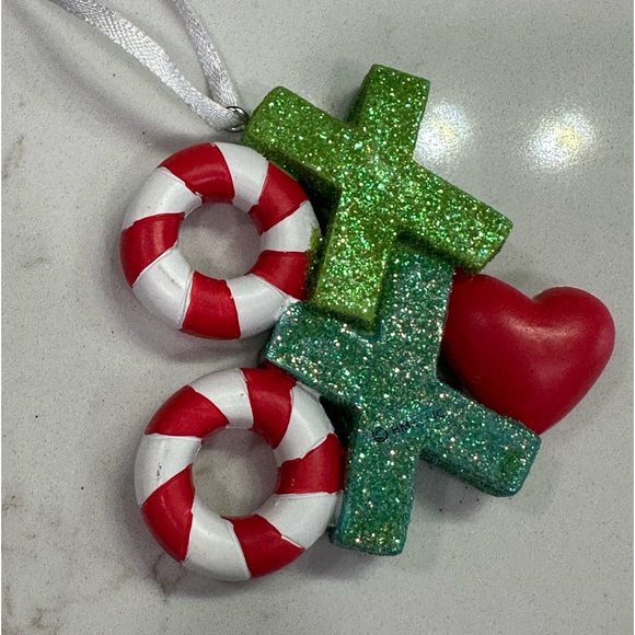 Hallmark Christmas ornament with glitter Xoxo 2017 - Picture 2 of 2
